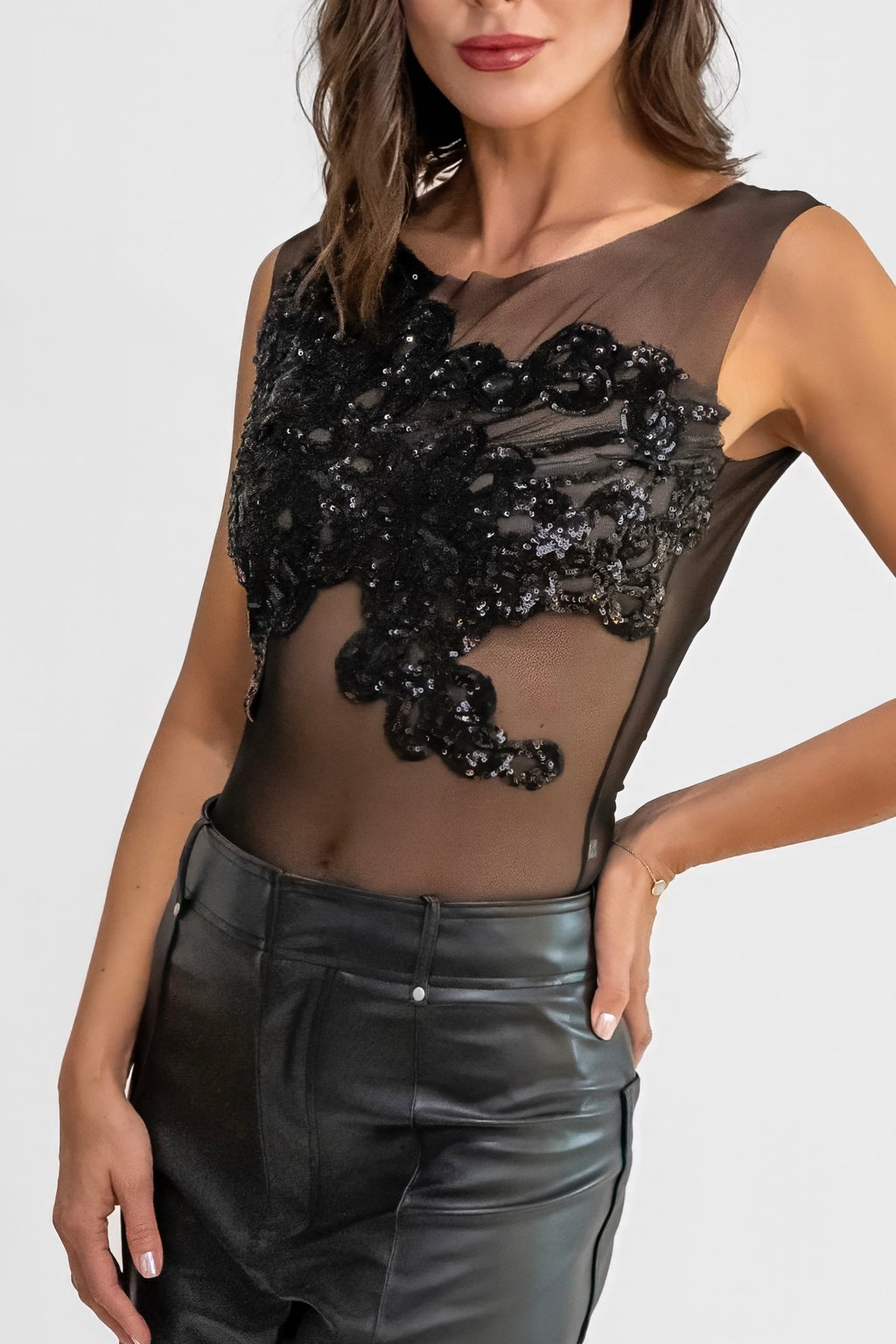 1er Etoile Nymph Sequins Body