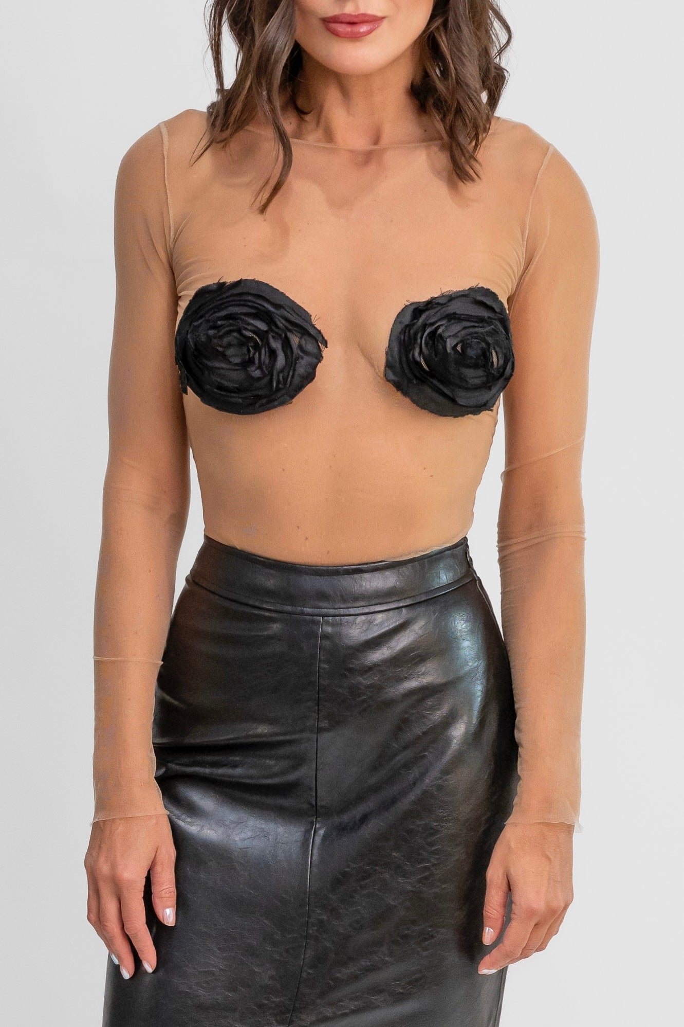 1er Etoile Rose Tulle Body