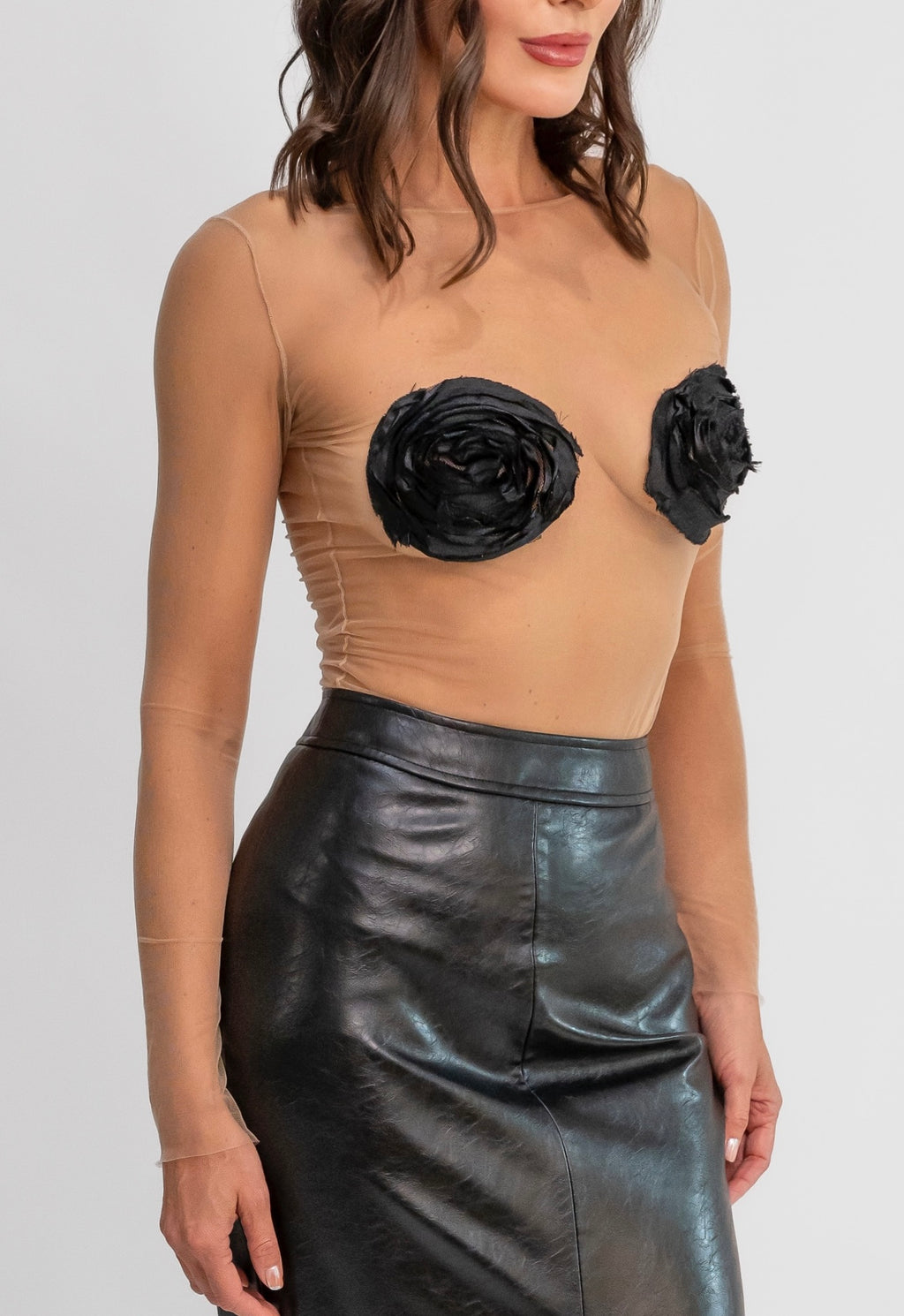 1er Etoile Rose Tulle Body