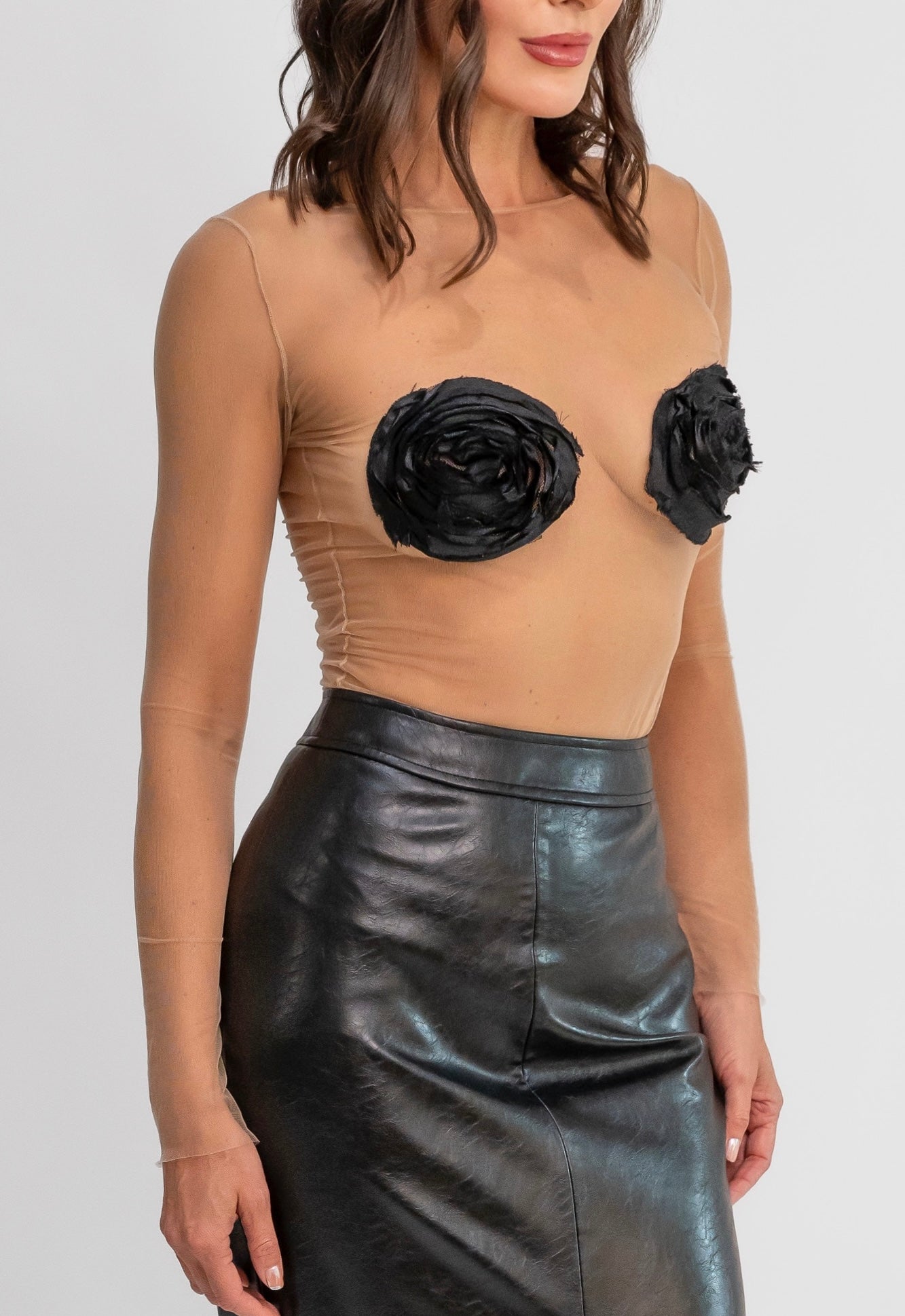 1er Etoile Rose Tulle Body
